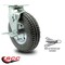 Service Caster 8 Inch Gray Pneumatic Wheel Swivel Caster with Brake and Bolt Swivel Lock SCC SCC-100S280-PNB-GRY-TLB-BSL - alternate 3